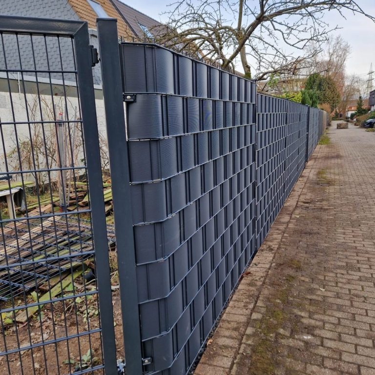Zaunbau Kaiserswerth – anthrazitfarbener Sichtschutz Zaunbau Kaiserswerth – hochwertiger anthrazitfarbener Sichtschutzzaun